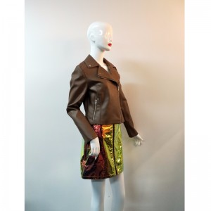 BRUN PU BIKERJACKA RLWPJ0016N