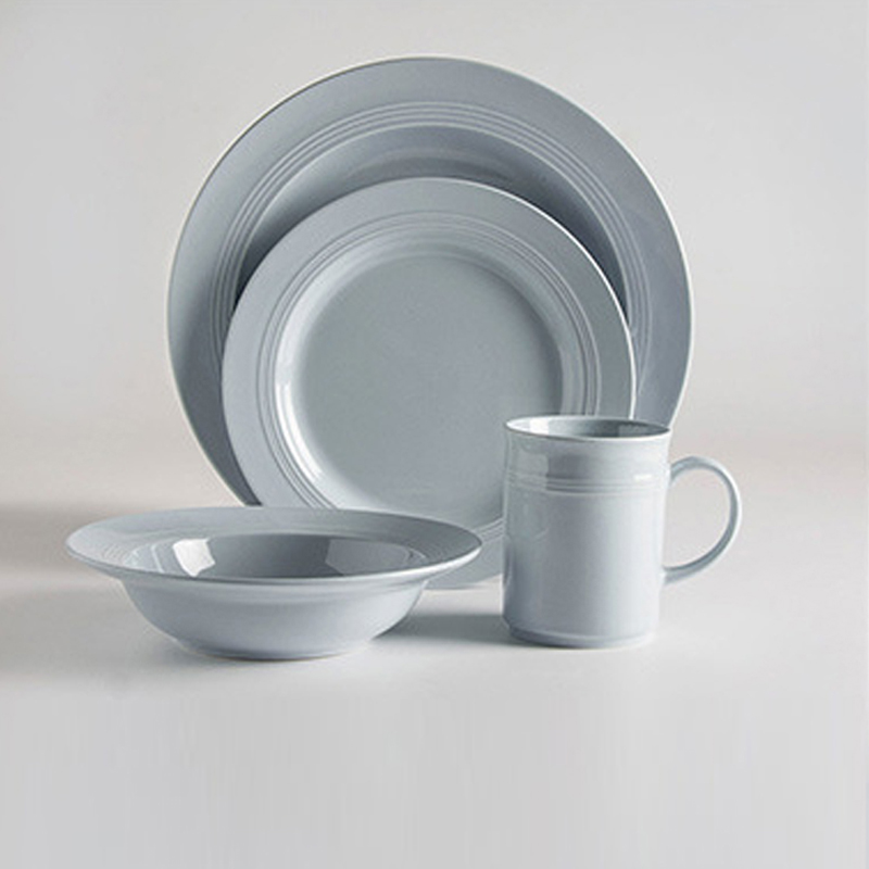 Kina leverantör alla typer hotellrestaurang keramisk middagsservise servis vit design keramisk porslin middagsset