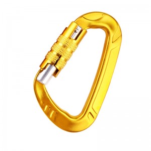 Utomhus krokklättring camping karabinkrok Carabiner multifunktion andra steg bergsbestigning spänne bergsspänne utomhus snabb fångst snabbfall utrustning säkerhetslås med hundklämmor luftfart aluminiumlegering