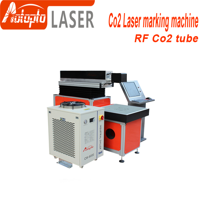 Co2 metallrör lasermarkeringsmaskin 50w 100w co2 lasermarkeringsmaskiner Co2 Rf Metal Tube