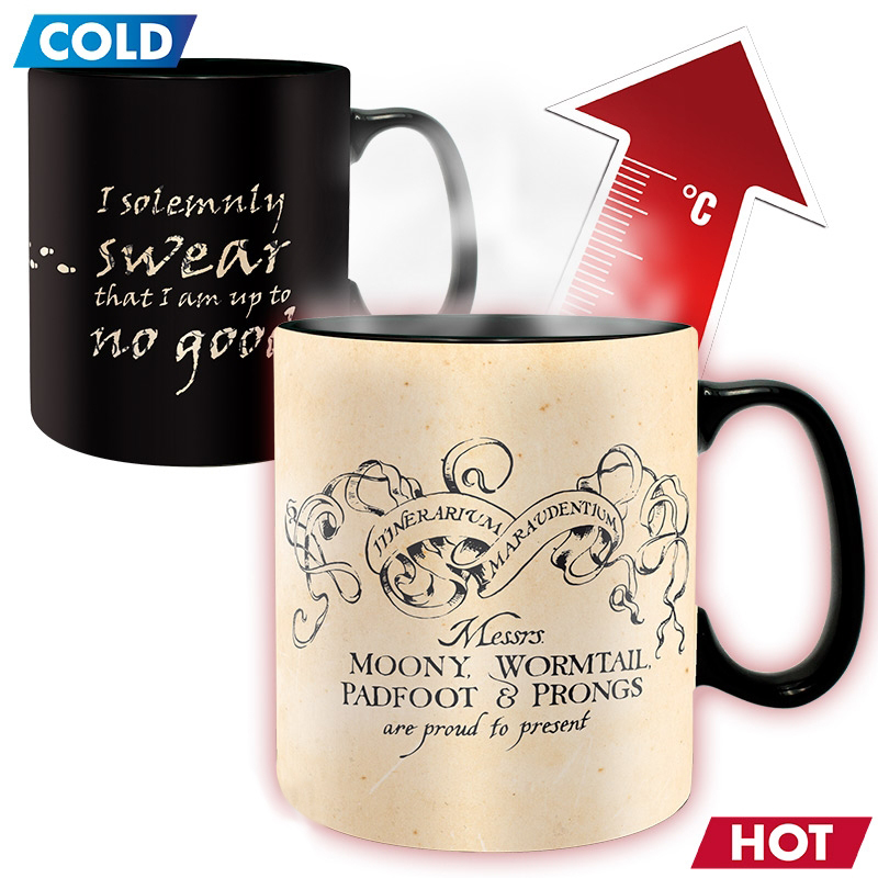 11oz Magic Coffee Värme Känslig Mugg Färg Byter Värme Cup, keramiska kaffemuggar
