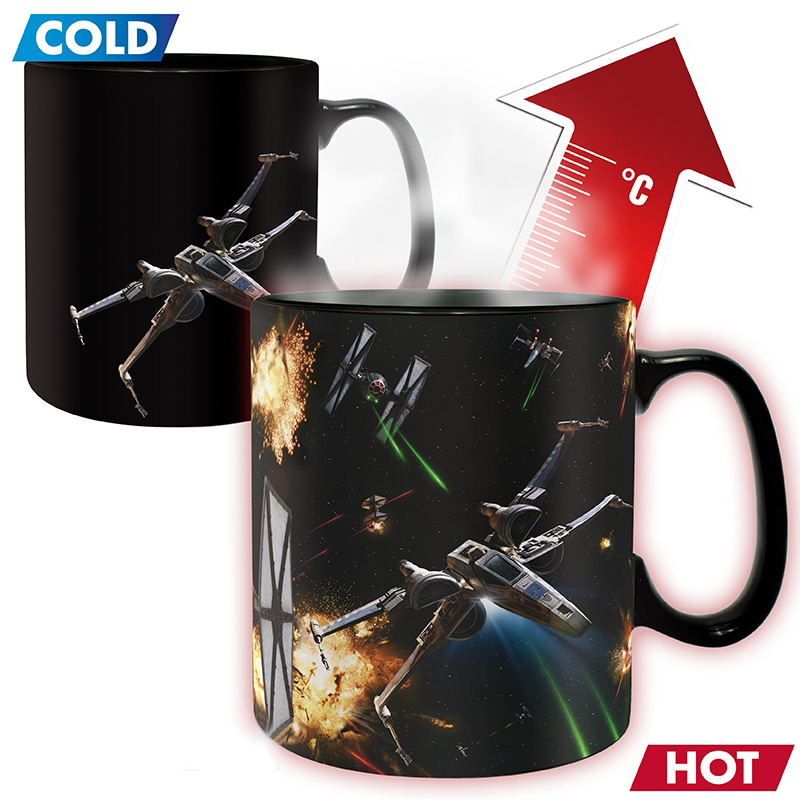 11oz Magic Coffee Värme Känslig Mugg Färg Byter Värme Cup, keramiska kaffemuggar