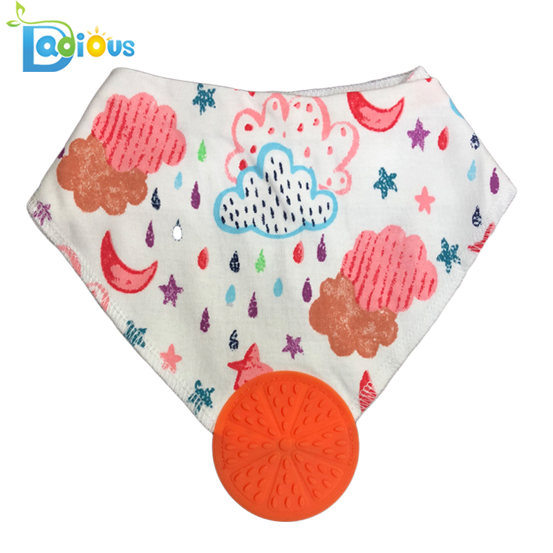 Baby Bandana Drool Bibs Teething Toys Baby Boy tandklappar med 100% ekologisk bomull