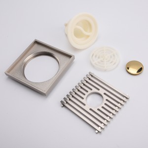 Dekorationsavlopp i mässing täcker golvavlopp golvavlopp rengör badrumsvatten