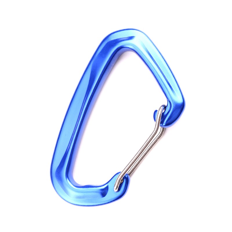 Utomhus krok bergsklättring huvudlås karabiner multifunktion karabiner karabiner utomhus snabbfång snabb falla utrustning säkerhetslås sondhål D-form ståltrådspänne huvudlås luftfart aluminiumlegering