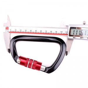 Utomhus krok bergsklättring camping huvudlås karabiner multifunktion mutter karabiner utomhus snabbfång snabb falla utrustning säkerhetslås sondhål d-typ trådlås huvudlås luftfart aluminiumlegering