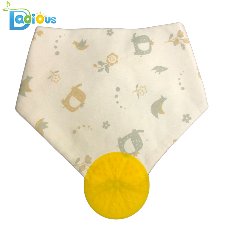 Baby u0026 Småbarn Teething Bandana Haklapp Muslin Bibs Bandana Drool Haklappar med teether