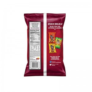 Värmeförsegling anpassad laminerad plastfolie fodrad kudde potatis banan chip T-shirt väska för mat