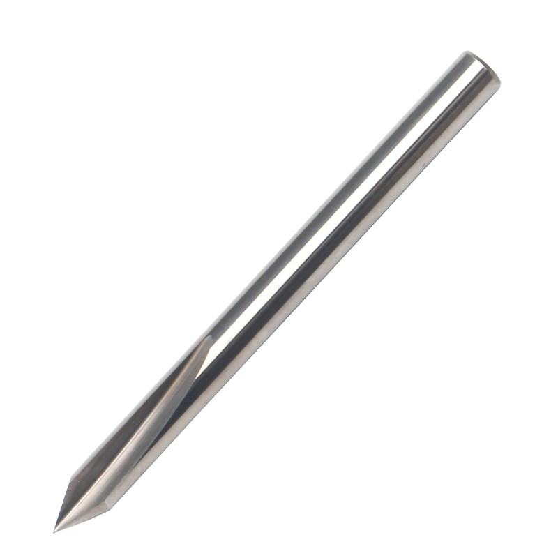 60-graders V-bit, EnPoint-metallgraveringsbit Karbid Tuff spets Konformform CNC-gravyrbit med 2-flöjt 1/8 