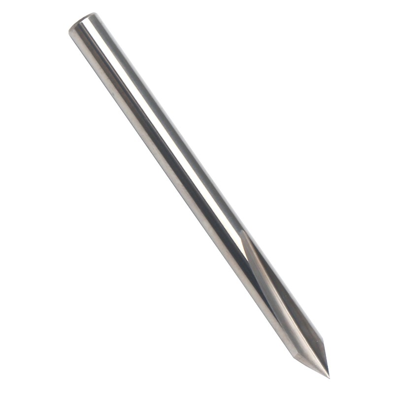 60-graders V-bit, EnPoint-metallgraveringsbit Karbid Tuff spets Konformform CNC-gravyrbit med 2-flöjt 1/8 