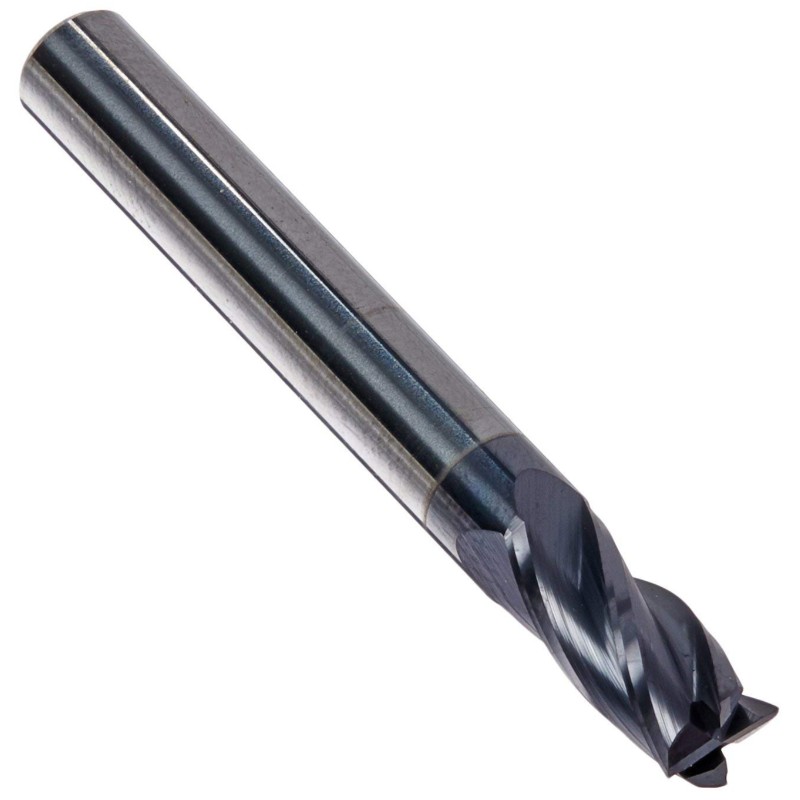 Solid Premium Carbide End Mill, ALTiN Coated, 4 Flute, 1/4 