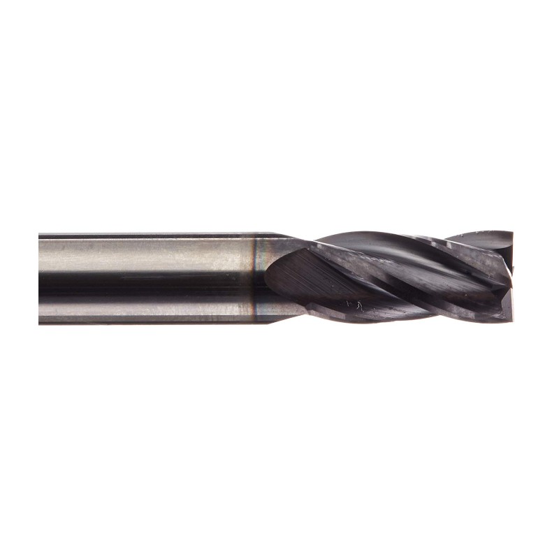 Solid Premium Carbide End Mill, ALTiN Coated, 4 Flute, 3/16 