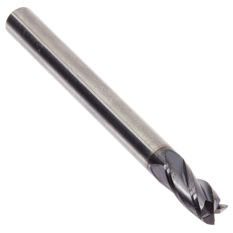 Solid Premium Carbide End Mill, ALTiN Coated, 4 Flute, 3/16 