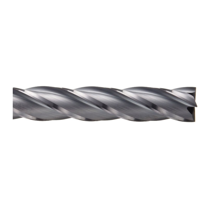 Carbide Square Nose End Mill, TiAlN Finish, Roughing and Finishing Cut, 30 grader spiral, 4 flöjter, 2,5 