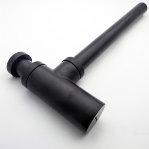 Svart mässingssiffon VVS-fälla