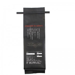 sidovägg matt färdig tennslips på det övre kaffeventilpaketet