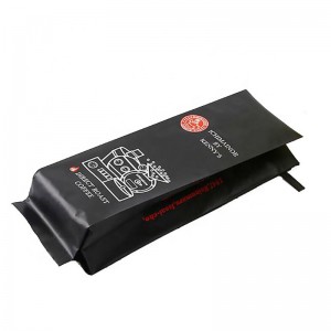 sidovägg matt färdig tennslips på det övre kaffeventilpaketet