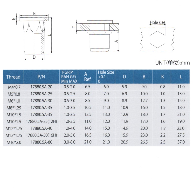 Flat Head Semi-Hex Body