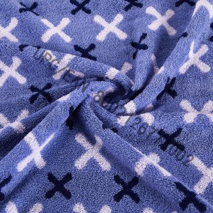 JMD TEXTILE Badrumshanddukset, 4 delar brittisk stil Jacquardhandduk, stora handdukar 100% bomull, lämplig för pool, gym, hotell, resor, tillbehör för college-sovsalar, brun och blå (blå-röd, 4)