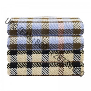 JMD TEXTILE Badrumshanddukset, 4 st. Brittisk pläterad Jacquardhandduk, stora handdukar 100% bomull, badhandduk Pool Gym Resor, college sovsal tillbehör, handduk brun handduk blå