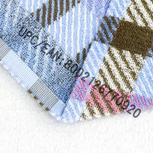 JMD TEXTILE Badrumshanddukset, 4 st. Brittisk pläterad Jacquardhandduk, stora handdukar 100% bomull, badhandduk Pool Gym Resor, college sovsal tillbehör, handduk brun handduk blå