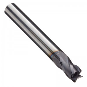 Carbide Square Nose End Mill, Metric, AlTiN Finish, Roughing and Finishing Cut, 30 grader spiral, 4 flöjter, 39mm Total längd, 3mm skärdiameter, 3.000mm skaftdiameter