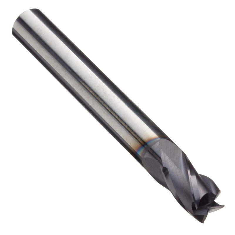 Carbide Square Nose End Mill, Metric, AlTiN Finish, Roughing and Finishing Cut, 30 grader spiral, 4 flöjter, 39mm Total längd, 3mm skärdiameter, 3.000mm skaftdiameter