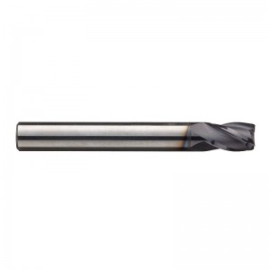 Carbide Square Nose End Mill, Metric, AlTiN Finish, Roughing and Finishing Cut, 30 grader spiral, 4 flöjter, 39mm Total längd, 3mm skärdiameter, 3.000mm skaftdiameter