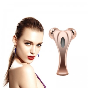 3D-mikroströms ansiktsrulle, Multifun ansiktsskönhetsrulle kroppsmassager för åldrande, förbättra ansiktskonturen, hudton, skrynkningsreduktion och fast kroppshud, släta gropar, professionell hudvård