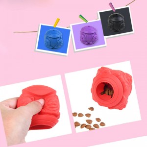 Silikon husdjur leksaker hund molar leksak husdjur mat läcker boll silikon bett leksak