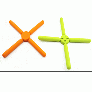 Fällbar matta av silikon