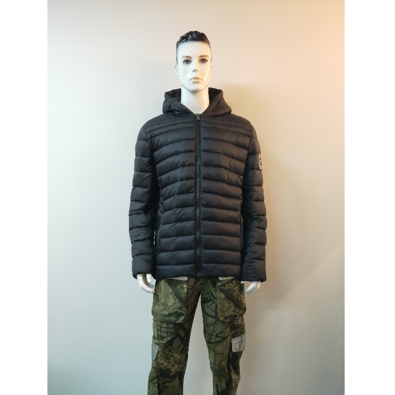 NAVY HOODED PUFFERJACKA RLMPC0010