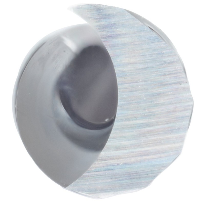 Massiv hårdmetall uppskuren spiral O-flöjtskärverktyg, tum, obelagd (ljus) yta, 21 graders spiral, 1 flöjt, 3,0000 