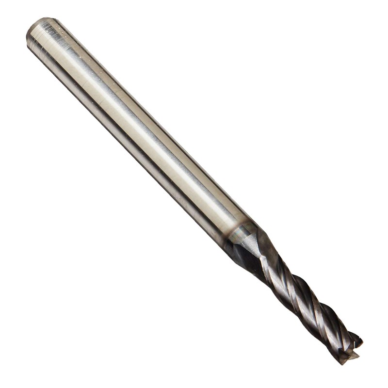 Solid Premium Carbide End Mill, AlTiN Coated, 4 Flute, 3/32 