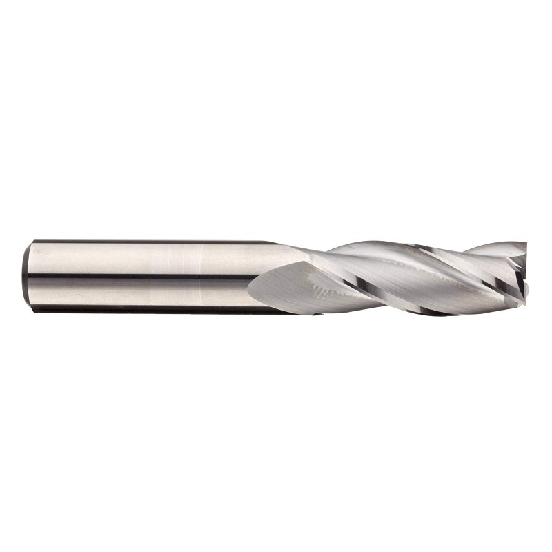 Carbide Square Nose End Mill, Inch, obelagd (ljus) ytbehandling, grovbearbetning och klippning, 30 graders spiral, 3 flöjter, 3 
