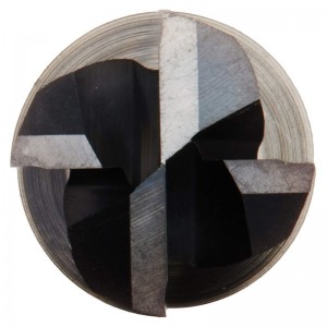 Halvkarbid i kvarts, AlTiN-belagd, 4 flöjter, 1/4 \