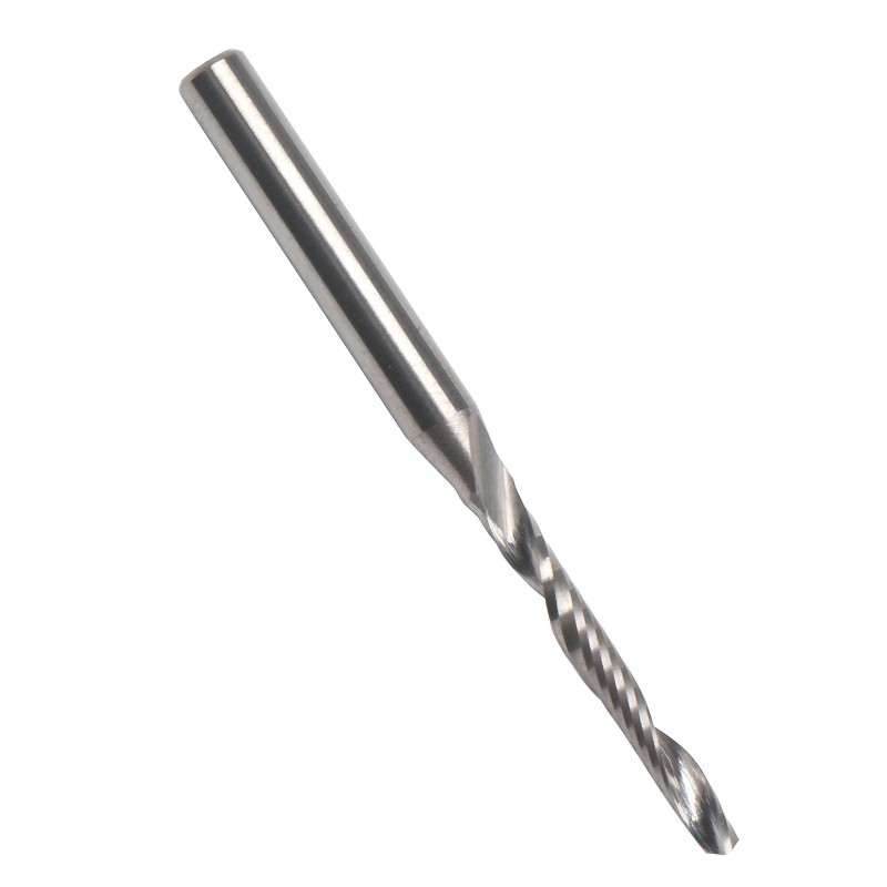 Enskilt flödesändkvarn, höggradigt aluminiumskärning av hårdmetall router ändkvarnar 1/8 