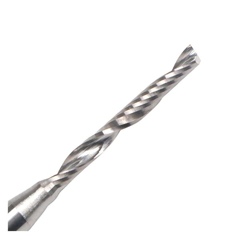 Enskilt flödesändkvarn, höggradigt aluminiumskärning av hårdmetall router ändkvarnar 1/8 