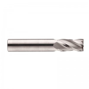 Karbid Micro Square Nose End Mill, obelagd (ljus) finish, 30 grader helix, 4 flöjter, 1,5 \