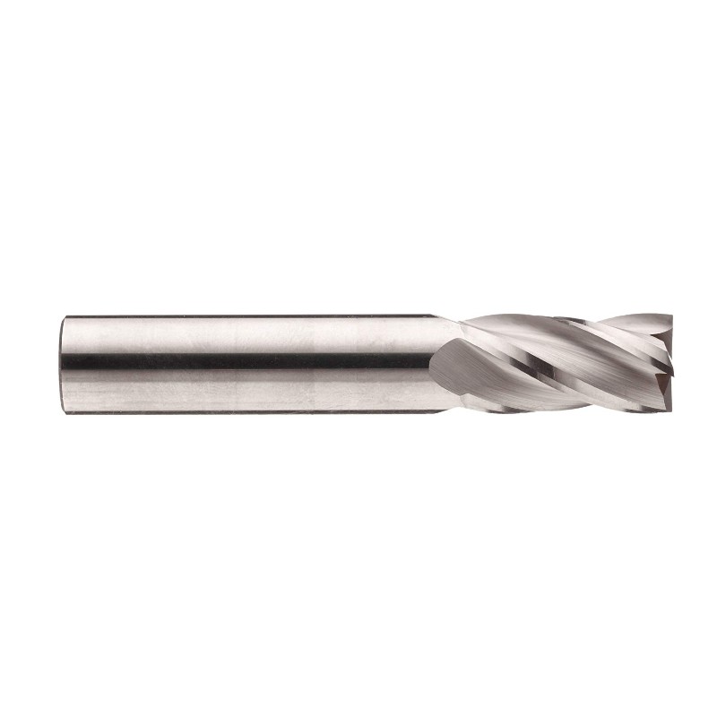 Karbid Micro Square Nose End Mill, obelagd (ljus) finish, 30 grader helix, 4 flöjter, 1,5 