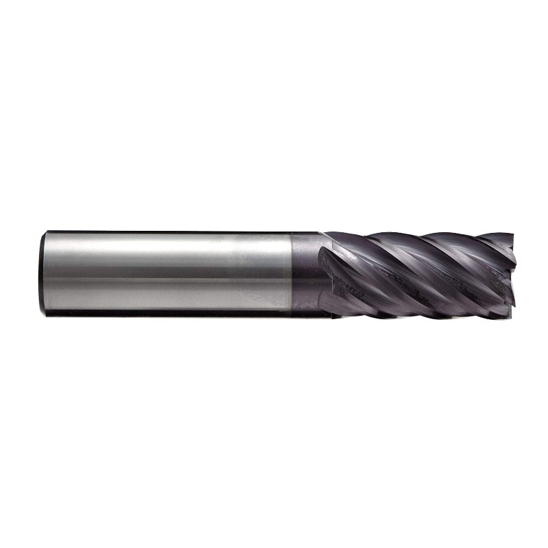 Carbide Square Nose End Mill, TIALN Multilayer Finish, 40 Deg Helix, 6 Flutes, 3 