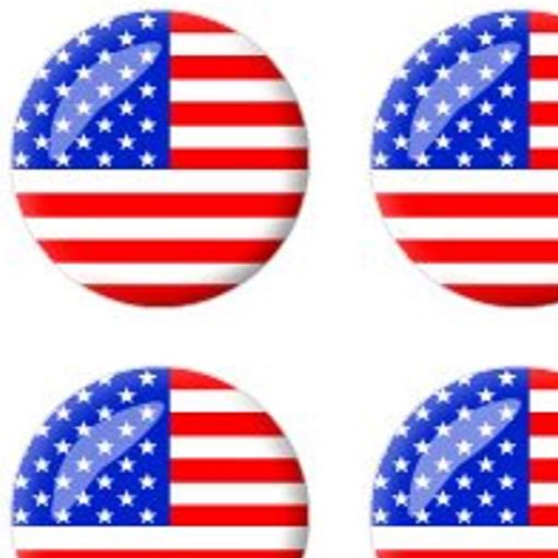 amerikansk flagga kupol klistermärke, emblem Bil klistermärken