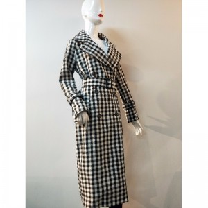 LADIES LONGLINE CHECK JACKET RLWJ0006