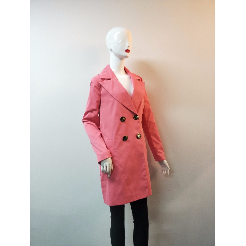 LADIES PINK TRENCH JACKET RLWJ0013