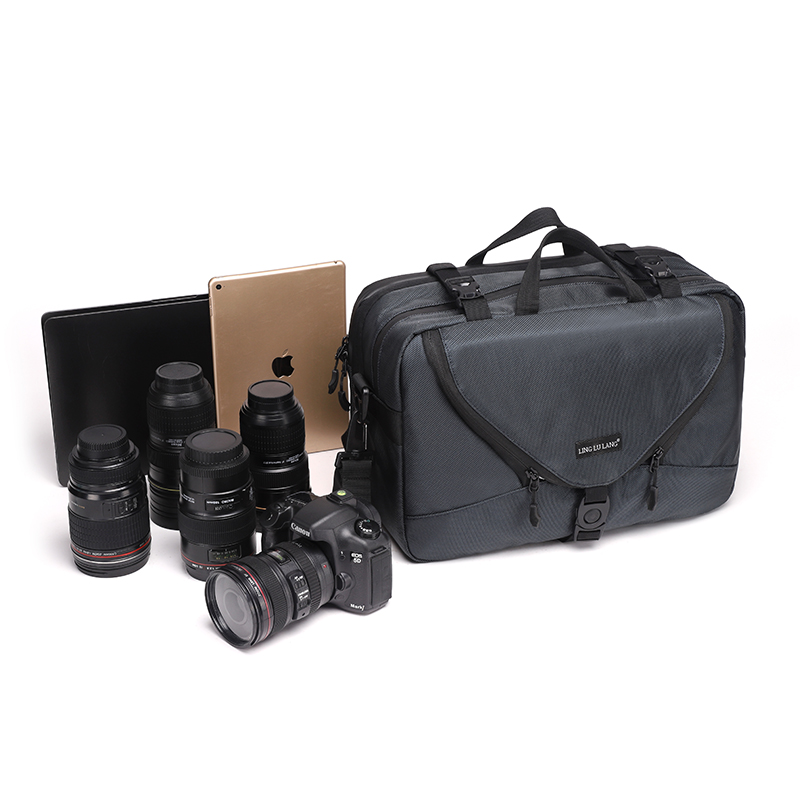BRTMH200 Diat Professional nylon vattentät kamera ryggsäck business laptop dubbel axel ryggsäck
