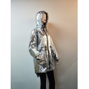 LADIES 'SILVER HOODED JACKET RLWJ0018