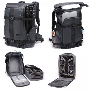 BRTMH400 Man Fotografier Ryggsäck Rygg Öppna fotografier Foto Ryggsäck Diat Photo Ryggsäck