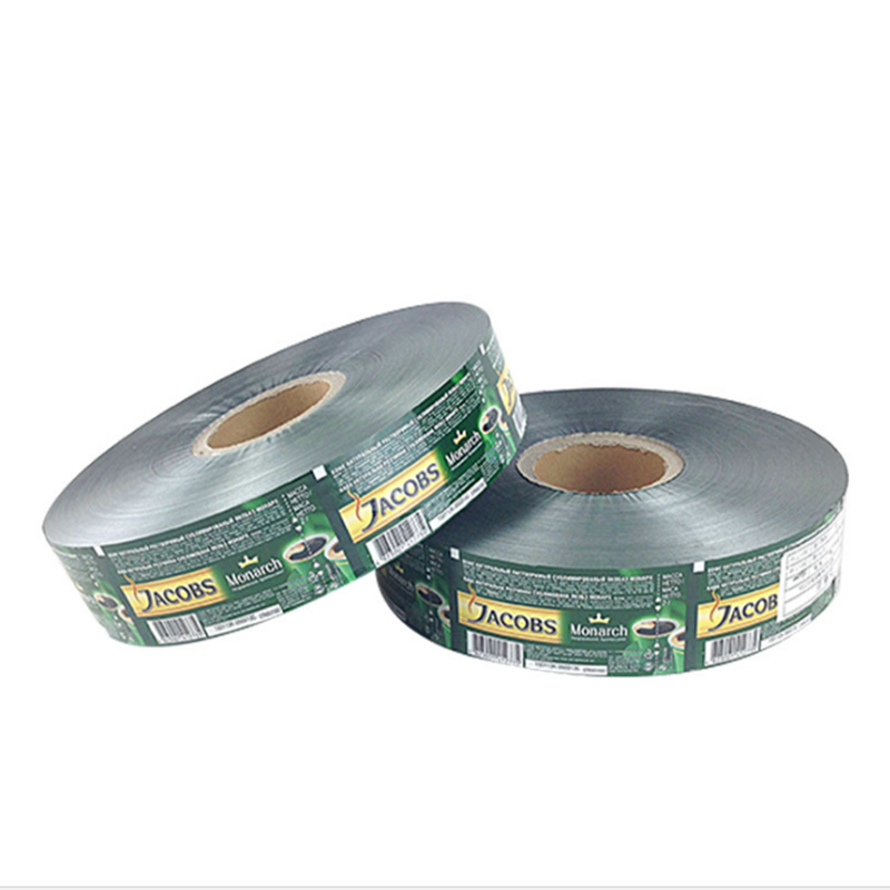 Matförpackning laminerad rullfilm / Anpassad tryckt plastvalsfilm / aluminiumfoliefilm för livsmedelsförpackning