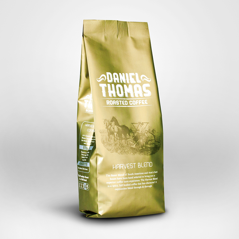 Anpassad färgtryck aluminiumfolie fodrad laminerat material matförpackning grönt te kaffepåse