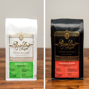 Skräddarsydd platbotten kaffepåse med ventilerad aluminiumfoliepåse för kaffeförpackning